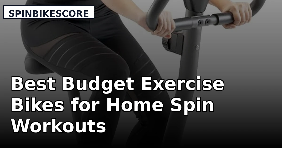 Best Budget Exercise Bikes for Home Spin Workouts
