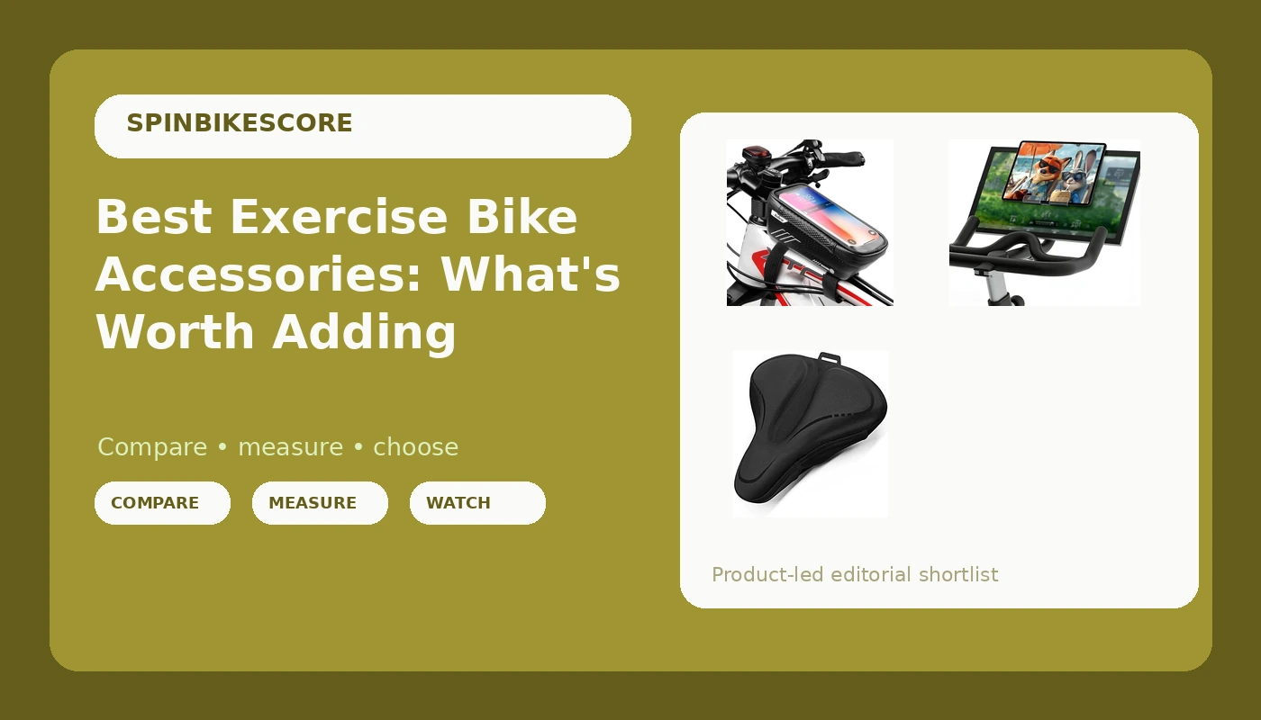 Best Exercise Bike Accessories: What's Worth Adding - SpinBikeScore review with measurements and honest opinion