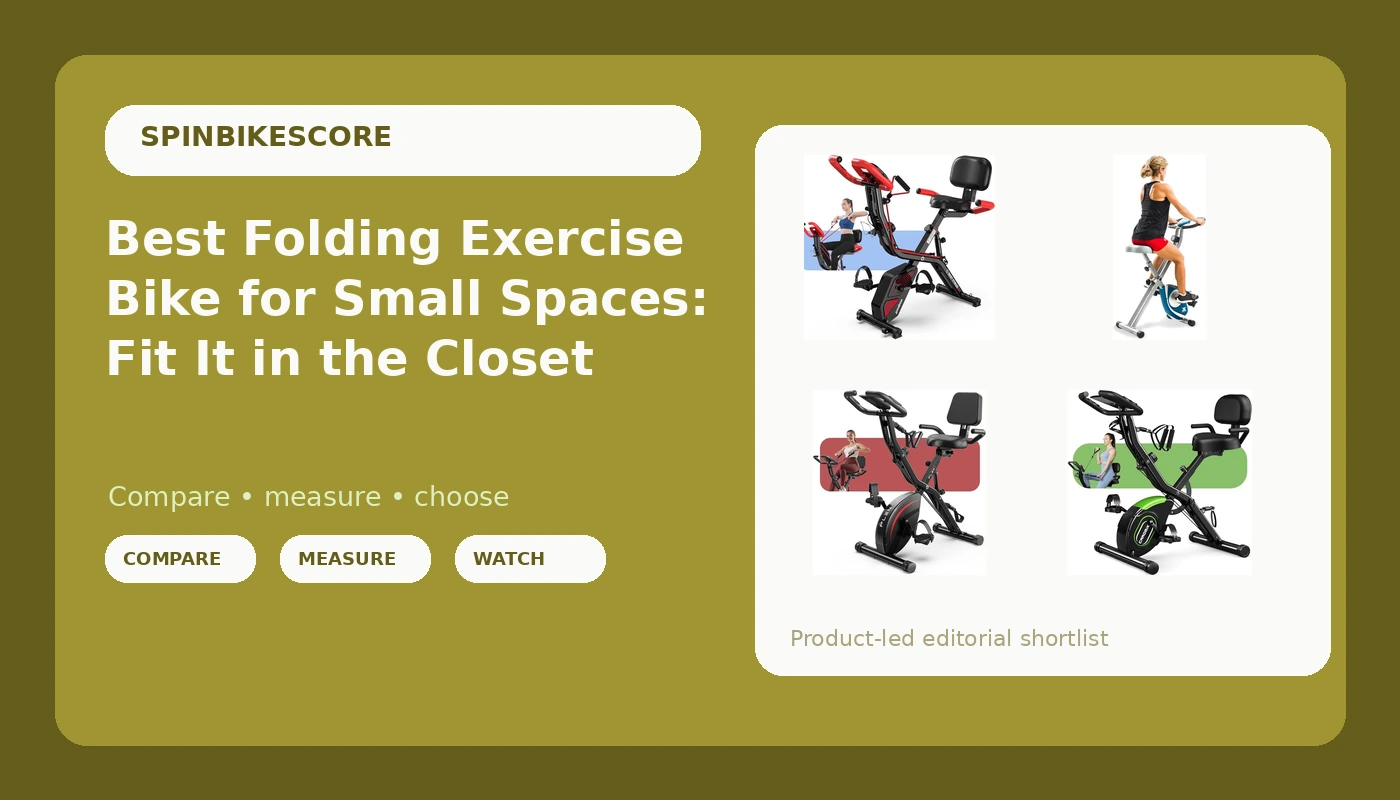 Best Folding Exercise Bike for Small Spaces: Fit It in the Closet - SpinBikeScore review with measurements and honest opinion