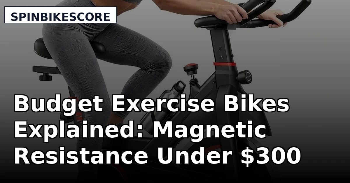 Budget Exercise Bikes Explained: Magnetic Resistance Under $300