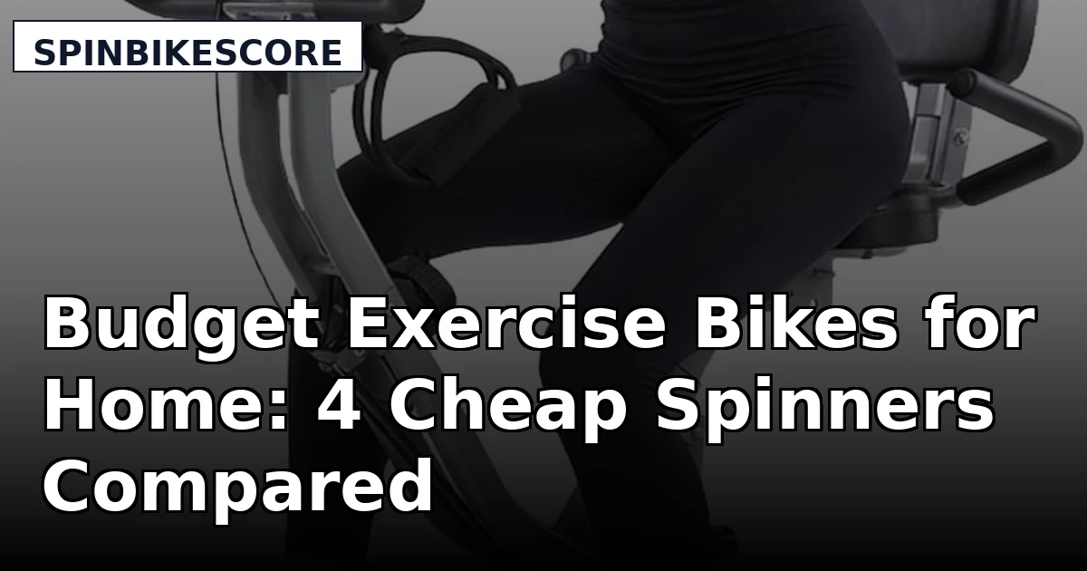 Budget Exercise Bikes for Home: 4 Cheap Spinners Compared