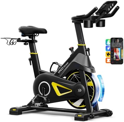 YPOO Exercise Bike with adjustable magnetic resistance