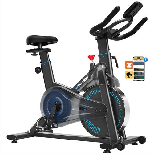 Wenoker Exercise Bike, Magnetic Stationary Bike for Home with App Connectivity
