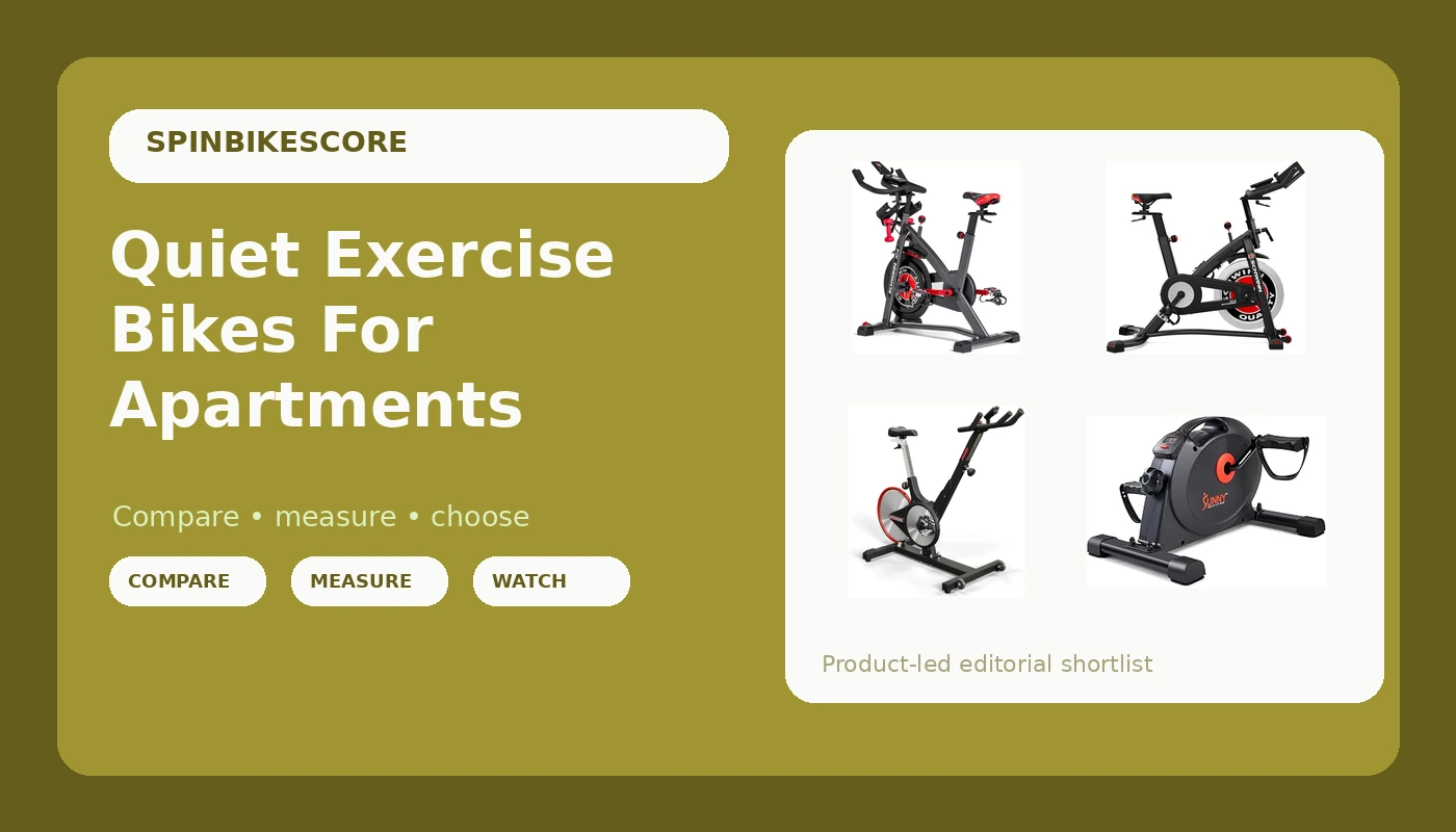 Quiet Exercise Bikes For Apartments - SpinBikeScore review with measurements and honest opinion