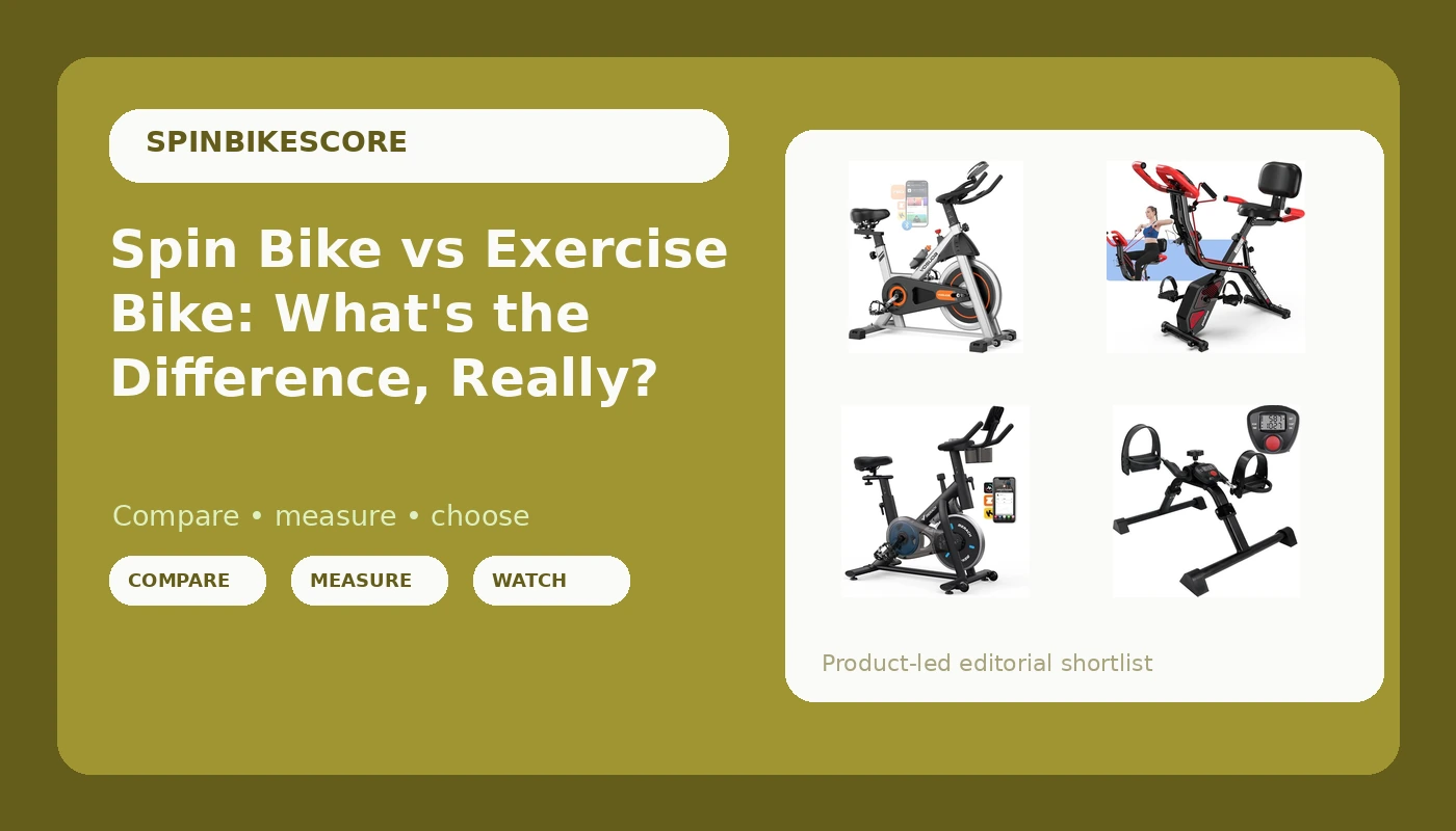 Spin Bike vs Exercise Bike: What's the Difference, Really? - SpinBikeScore review with measurements and honest opinion