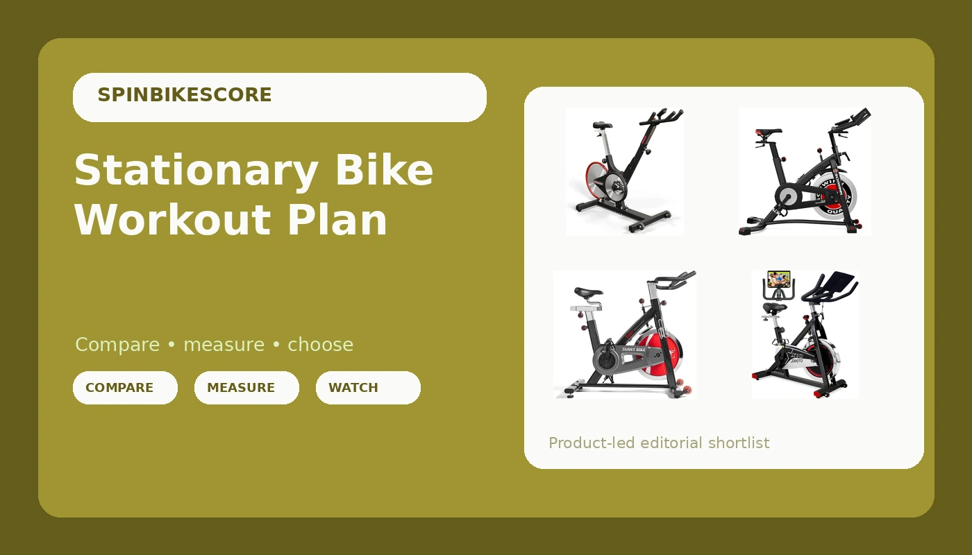 Stationary Bike Workout Plan - SpinBikeScore review with measurements and honest opinion